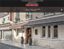 Tablet Screenshot of hotelvivaldi.com